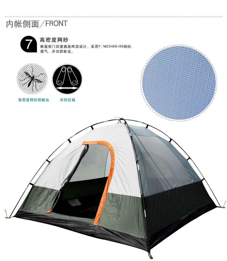 Cheap Goat Tents LOOKO 2022 New Outdoor Supplies Rainstorm Camping Tent 3 4 People Build Double Layer Family Travel Tent   
